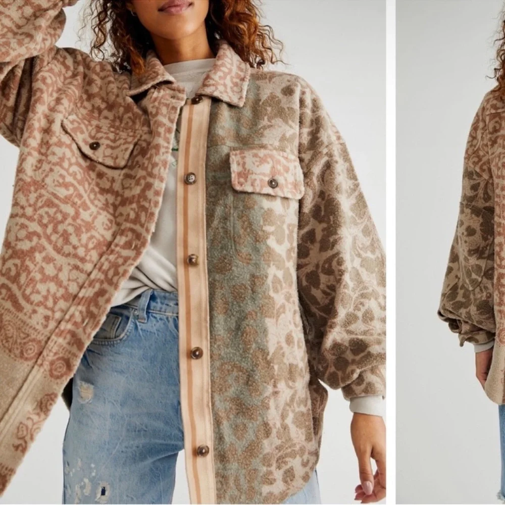 Free People | Printed Ruby Shacket Jacket | XS - Picture 14 of 16